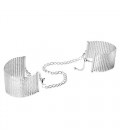 DÉSIR MÉTALLIQUE METALLIC MESH HANDCUFFS BIJOUX INDISCRETS SILVER