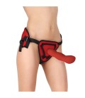 OUCH! DELUXE SILICONE STRAP-ON 25,5CM RED