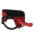 STRAP-ON OUCH! DELUXE SILICONE 25,5CM ROJO