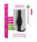 BUTT PLUG WITH HANDLE BLACK SMALL