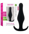 PLUG ANAL BUTT PLUG CON MANGO NEGRO PEQUEÑO