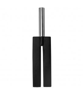 AZOTADOR OUCH! LEATHER SLIT PADDLE NEGRO