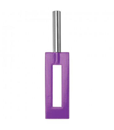 AZOTADOR OUCH! LEATHER GAP PADDLE MORADO