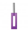 AZOTADOR OUCH! LEATHER GAP PADDLE MORADO