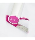 CHICOTE OUCH! LEATHER WHIP METAL ROSA