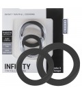 2 ANILLOS PARA EL PENE INFINITY THIN M & L COCKRING NEGRO