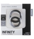 2 ANÉIS PARA O PÉNIS INFINITY THIN M & L COCKRING PRETO