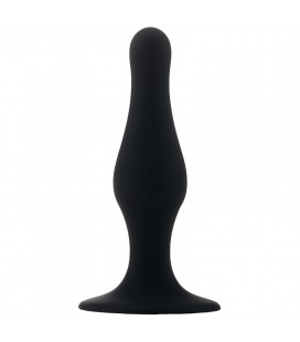 PLUG ANAL BUTT PLUG COM VENTOSA PRETO PEQUENO