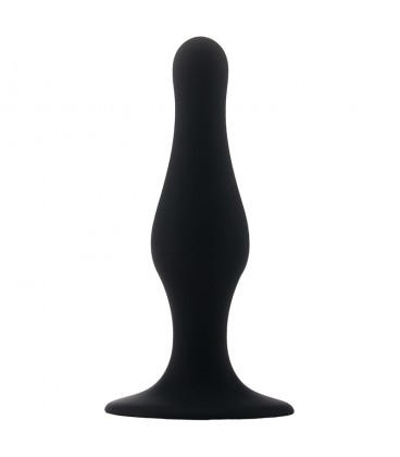 PLUG ANAL BUTT PLUG COM VENTOSA PRETO PEQUENO