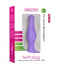 BUTT PLUG WITH SUCTION CUP PURPLE MEDIUM