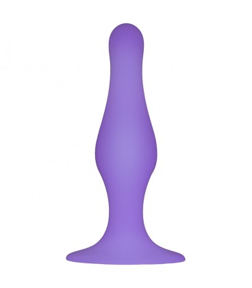 BUTT PLUG WITH SUCTION CUP PURPLE MEDIUM