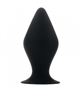 PLUG ANAL BUTT PLUG COM VENTOSA PRETO PEQUENO