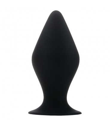 BUTT PLUG WITH SUCTION CUP BLACK SMALL