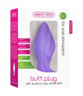 BUTT PLUG WITH SUCTION CUP PURPLE SMALL