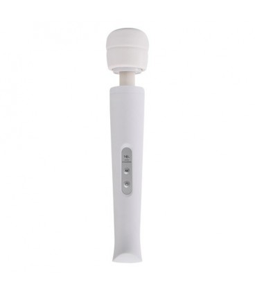 MASSAJADOR COM CARREGADOR USB CANDY PIE MAGIC WAND BRANCO