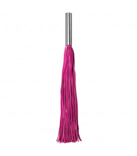 CHICOTE OUCH! LEATHER WHIP METAL ROSA