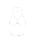 BODY CHAIN SUJETADOR THE MAGNIFIQUE COLLECTION BIJOUX INDISCRETS DORADO