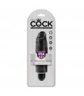 KING COCK VIBRATING STIFFY 6” REALISTIC VIBRATOR BLACK