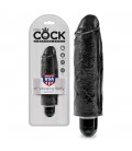 VIBRADOR REALÍSTICO KING COCK VIBRATING STIFFY 6” PRETO