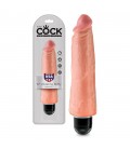 KING COCK VIBRATING STIFFY 8” REALISTIC VIBRATOR WHITE