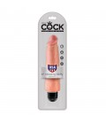 KING COCK VIBRATING STIFFY 8” REALISTIC VIBRATOR WHITE