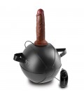 BOLA INSUFLÁVEL COM DILDO MULATO VIBRATING MINI SEX BALL KING COCK