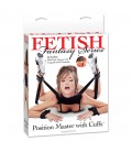 FETISH FANTASY SERIES POSITION MASTER WITH CUFFS BLACK