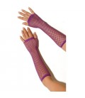 FISHNET GLOVES PURPLE