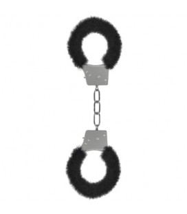 ALGEMAS COM PELUCHE BEGINNER'S FURRY HANDCUFFS PRETAS