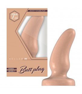 PLUG ANAL EM BORRACHA BOTTOM LINE MODEL 7 7” FLESH