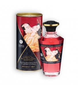 ÓLEO AFRODISÍACO SHUNGA MORANGO CHAMPANHE 100ML