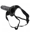 STRAP-ON HUECO CON TESTICULOS REAL RAPTURE AIR FEELING 8" NEGRO