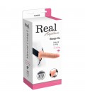 STRAP-ON HUECO CON VIBRACIÓN REAL RAPTURE AIR FEELING 8" BLANCO