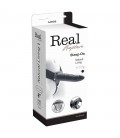 REAL RAPTURE AIR FEELING 8" HOLLOW VIBRATING STRAP-ON BLACK