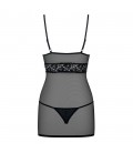 OBSESSIVE 812-CHE CHEMISE AND THONG