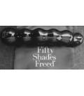 FIFTY SHADES FREED IT'S DIVINE GLASS BEADED DILDO BLACK