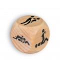 WOODEN DICE WITH SEX POSITIONS