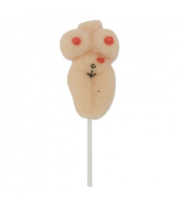 GUMMY LOLLIPOP WITH FEMALE SHAPE