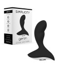 VIBRADOR ANAL RECARREGÁVEL GERON SIMPLICITY PRETO