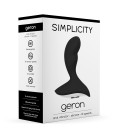 VIBRADOR ANAL RECARREGÁVEL GERON SIMPLICITY PRETO