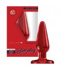 BOTTOM LINE MODEL 1 6” ACRYLIC BUTT PLUG RED