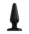 BOTTOM LINE MODEL 1 7” RUBBER BUTT PLUG BLACK