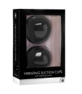 COPAS DE SUCCIÓN VIBRATORIAS OUCH! VIBRATING SUCTION CUPS NEGRAS