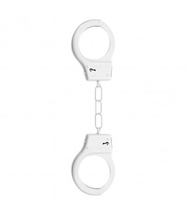 METAL HANDCUFFS WHITE