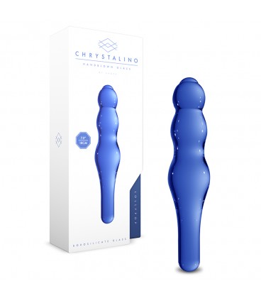 CHRYSTALINO LOLLYPOP GLASS DILDO BLUE