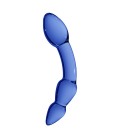 DILDO EM VIDRO SUPERIOR CHRYSTALINO AZUL