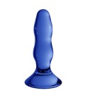 PLUG EM VIDRO PLEASER CHRYSTALINO AZUL