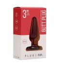 PLUG & PLAY 3” ACRYLIC BUTT PLUG RED