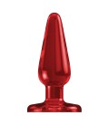 PLUG & PLAY 3” ACRYLIC BUTT PLUG RED