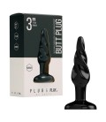 PLUG ANAL EM BORRACHA PLUG & PLAY 3” PRETO